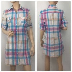 Victoria's Secret Plaid Shirtdress Small